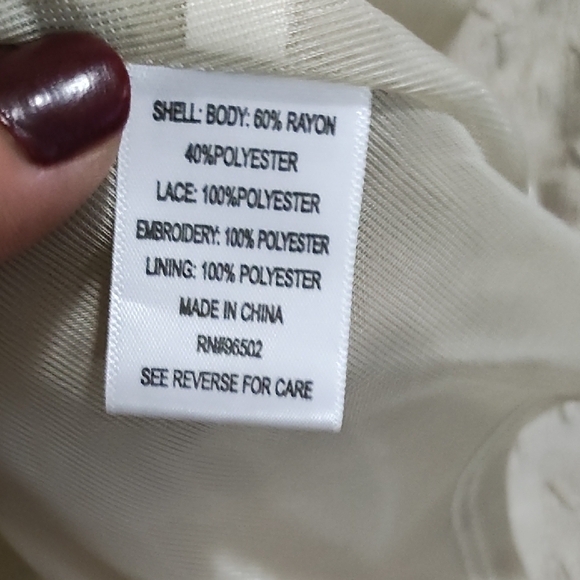 Krazy Kat Cream Smocked Midi Skirt - Picture 8 of 11